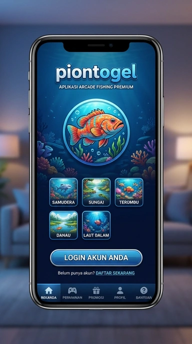 Layar utama piontogel — antarmuka bersih setelah instalasi